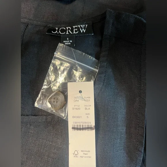 J.Crew Maxine button-back dress in linen - Picture 8 of 8